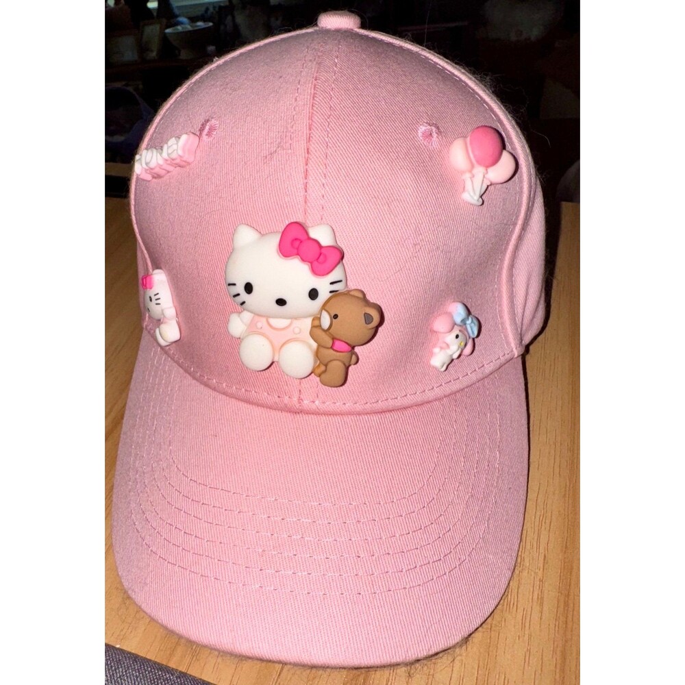 Pink Hello Kitty Baseball Cap Women Girls Hat